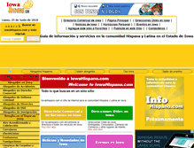 Tablet Screenshot of iowahispano.com